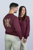 ETHNIC CREWNECK WINE