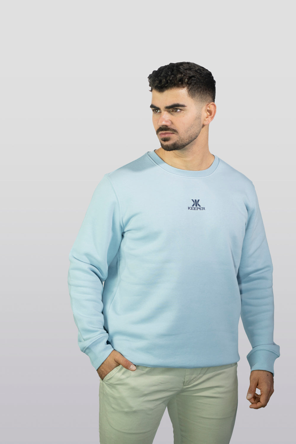 ETHNIC CREWNECK AQUAMARINE